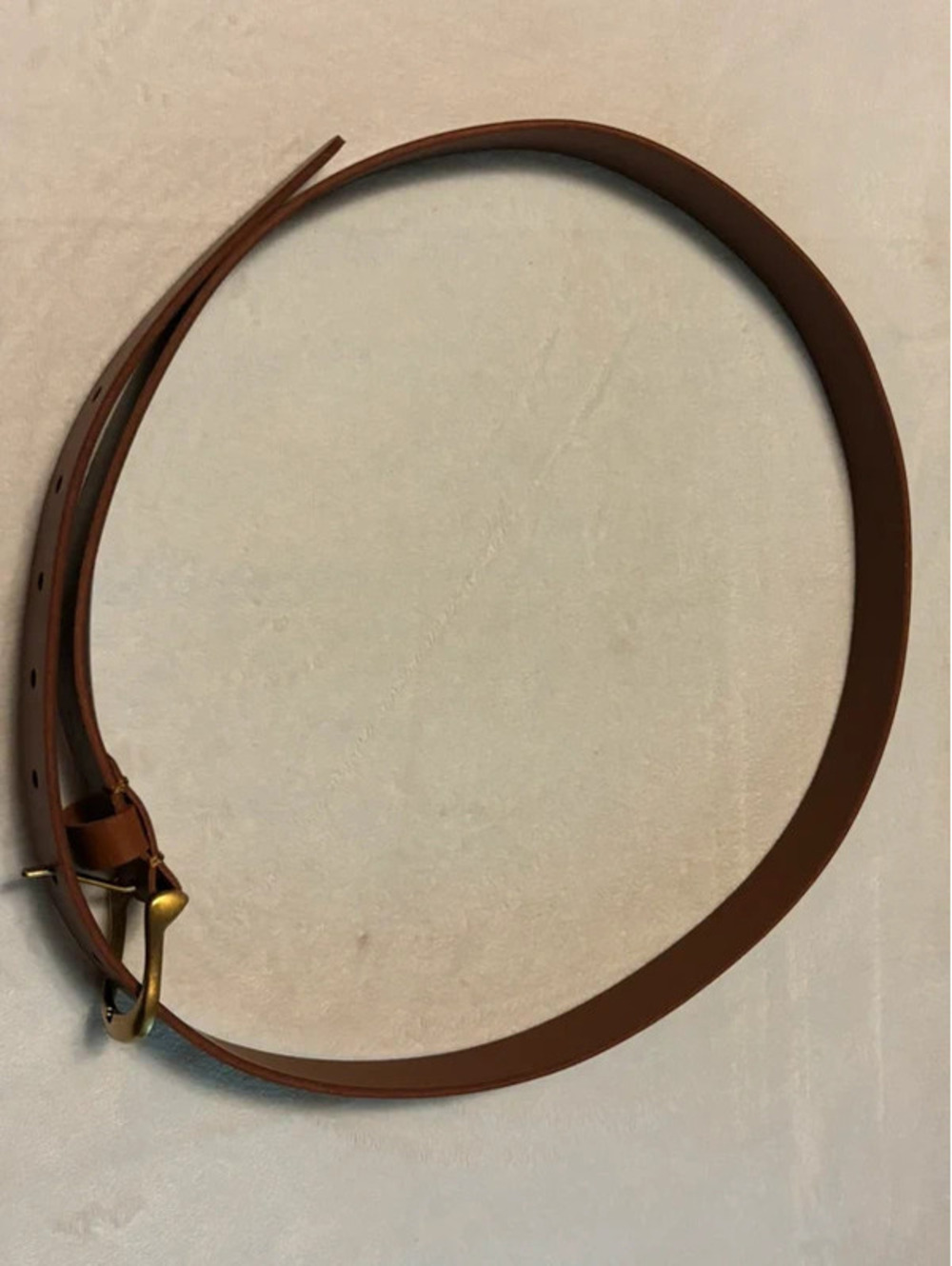 Frye Flat Strap #DC1429 Leather Belt